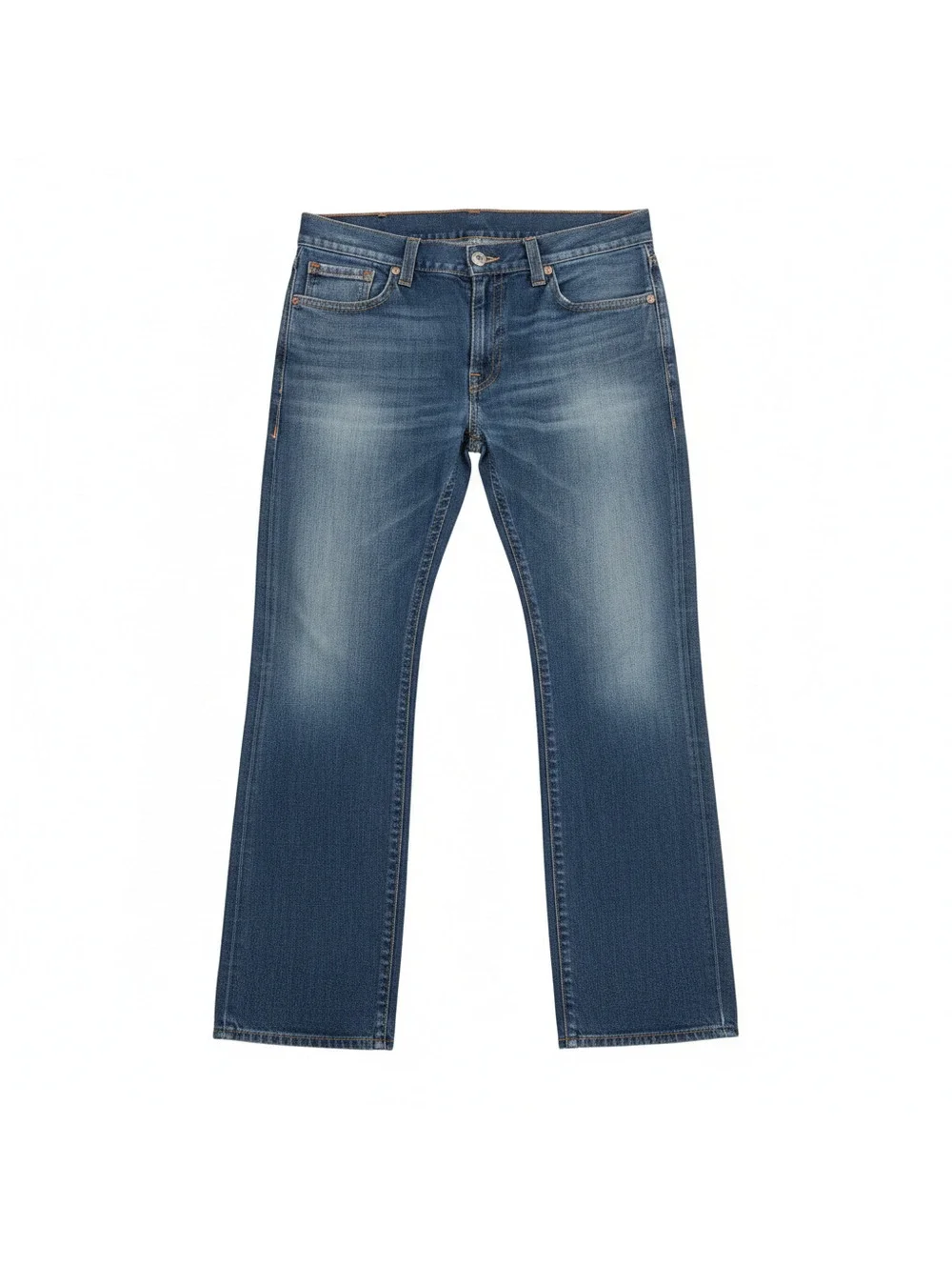 True Religion Straight Leg Blue Denim Jeans Size 42 Made in Mexico